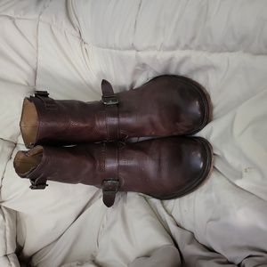 Frye Paul Inside Zip Brown  Mens Business Casual Boots 12 D